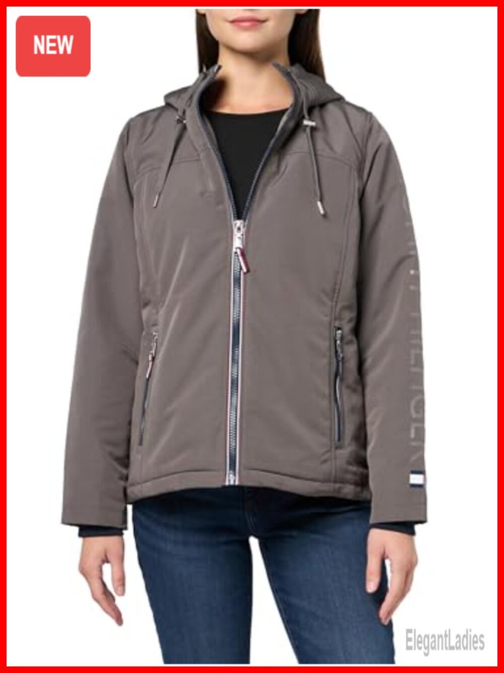 Women's Iconic Stadium Jacket Water Resistant Zip Up Casual Coat